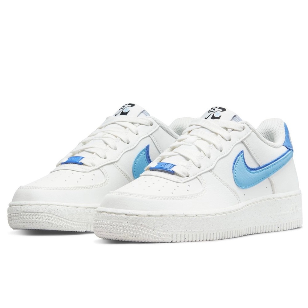Nike Air Force 1 LV8 2 PS Sail/ Blue Chill - Kids Size 12C